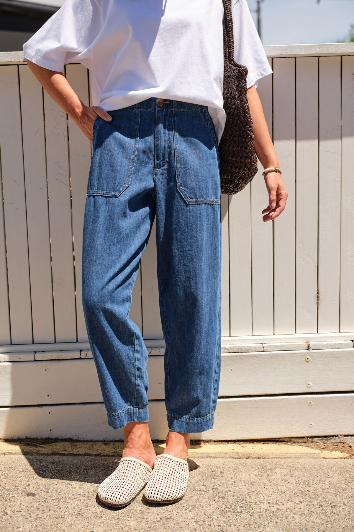 Women’s Summer Weekender Cotton Blend Denim Pants 
