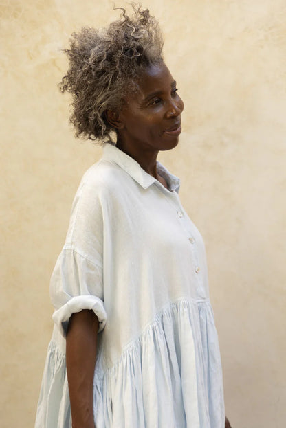 Meg by Design Edith Dress Linen Ice