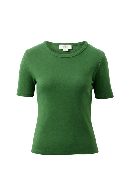 Ceres Life Luella Rib Tee - Basil