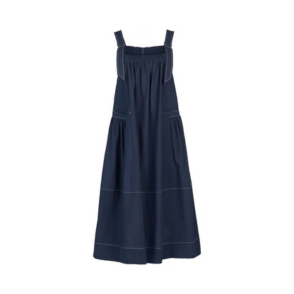 Vassalli Sleeveless Balloon Dress with Front Pocket