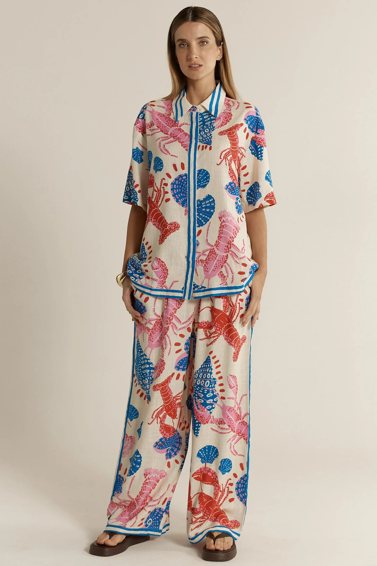 Fate+Becker Soleil Shirt - Lobster