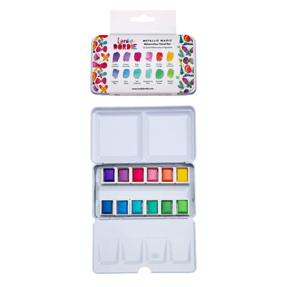 Lordy Dordie "Metallic Magic" Watercolour Travel Paint Set