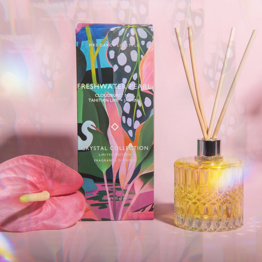 Mrs Darcy Lifestyle Diffuser Freshwater Pearl - Cloudburst Mist, Tahitian Lime + Jasmine