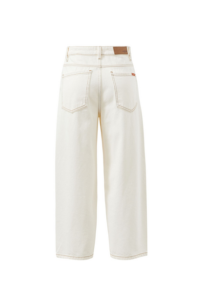 Ceres Life Maggie Tapered Barrel Jean - Fresh Ecru