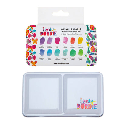 Lordy Dordie "Metallic Magic" Watercolour Travel Paint Set