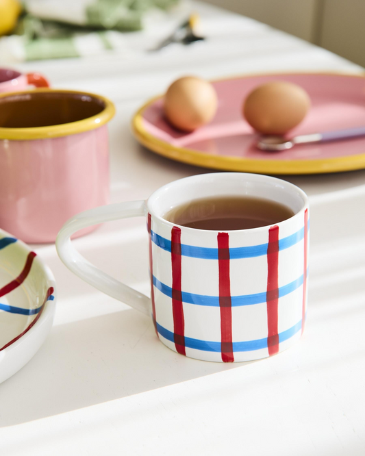 Kip and Co Bon Appetit Tartan Mug 2P Set One Size