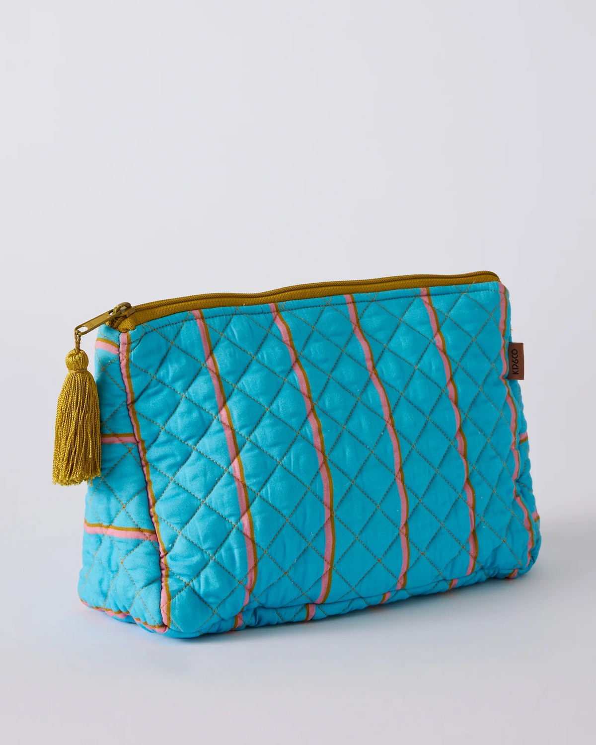 Kip and Co Aegean Stripe Quilted Cotton Toiletry Purse