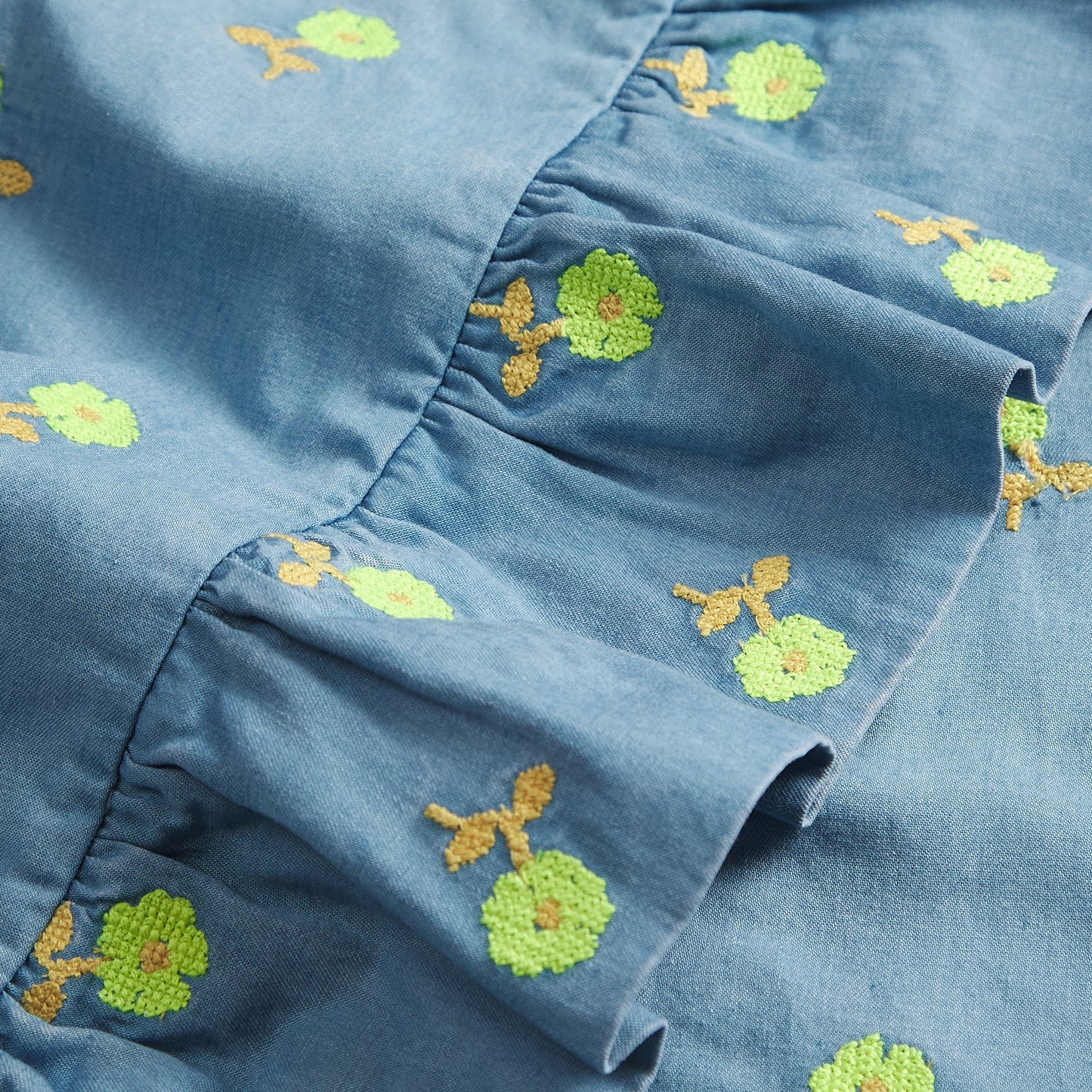 Sage & Clare Anneliese Ruffle Pillowcase - Peridot