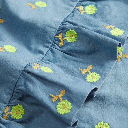 Sage & Clare Anneliese Ruffle Pillowcase - Peridot