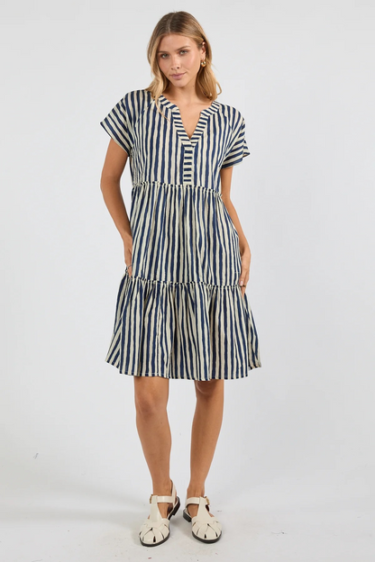 Ibisa Dixie Dress - Navy