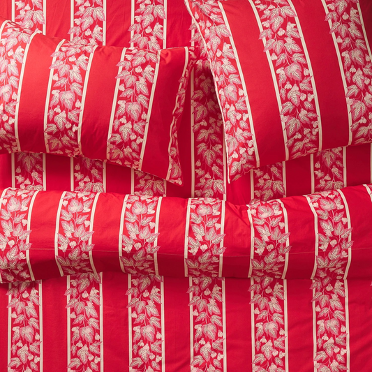 Sage & Clare Agata Cotton Sheets - Vermillion
