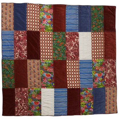 Sage & Clare Kai Patchwork Bedcover - Garnet