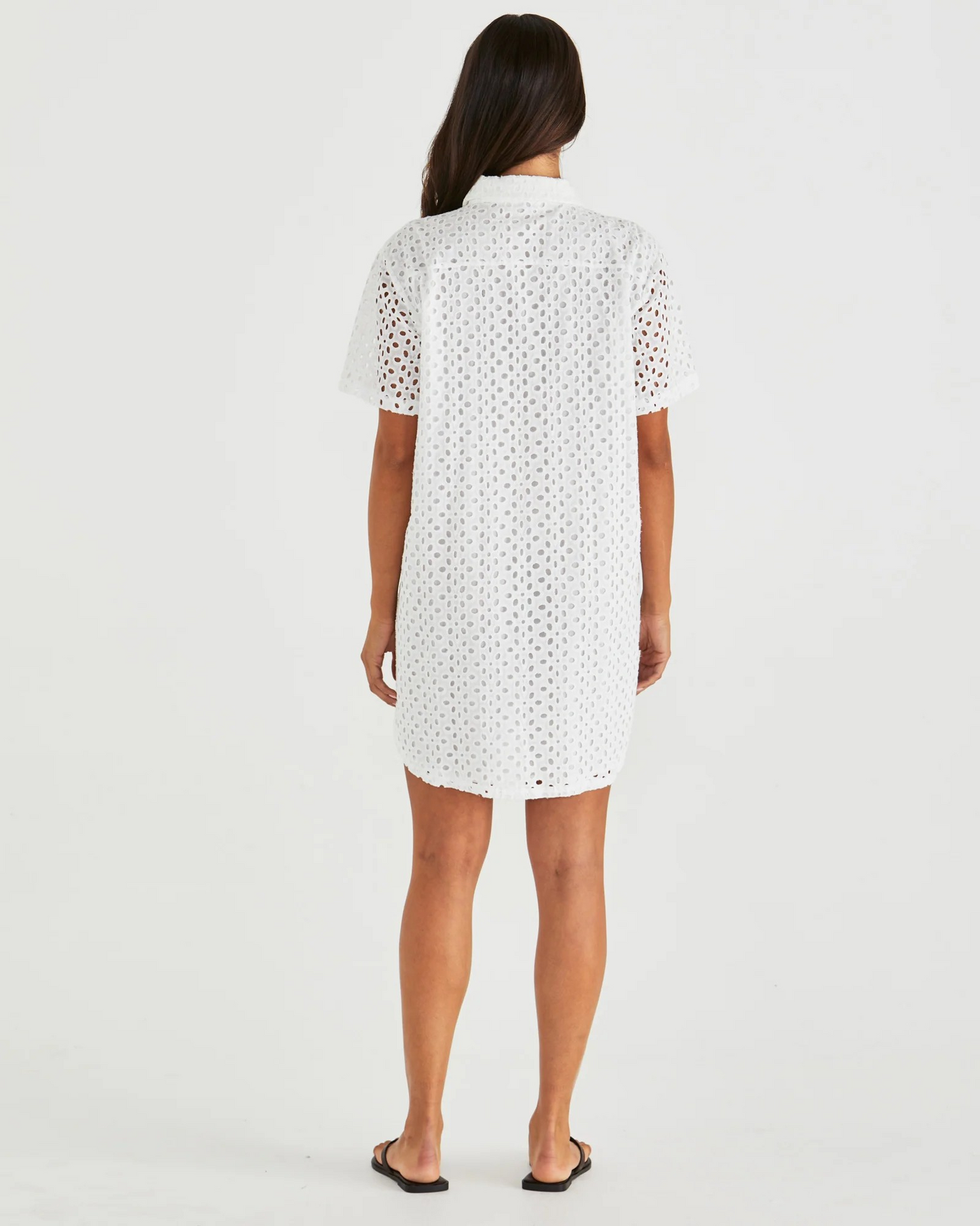 Sass Steva Shirt Dress White