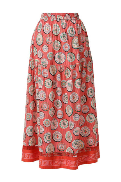 Emily Lovelock Wilma Skirt Flame Scarlett