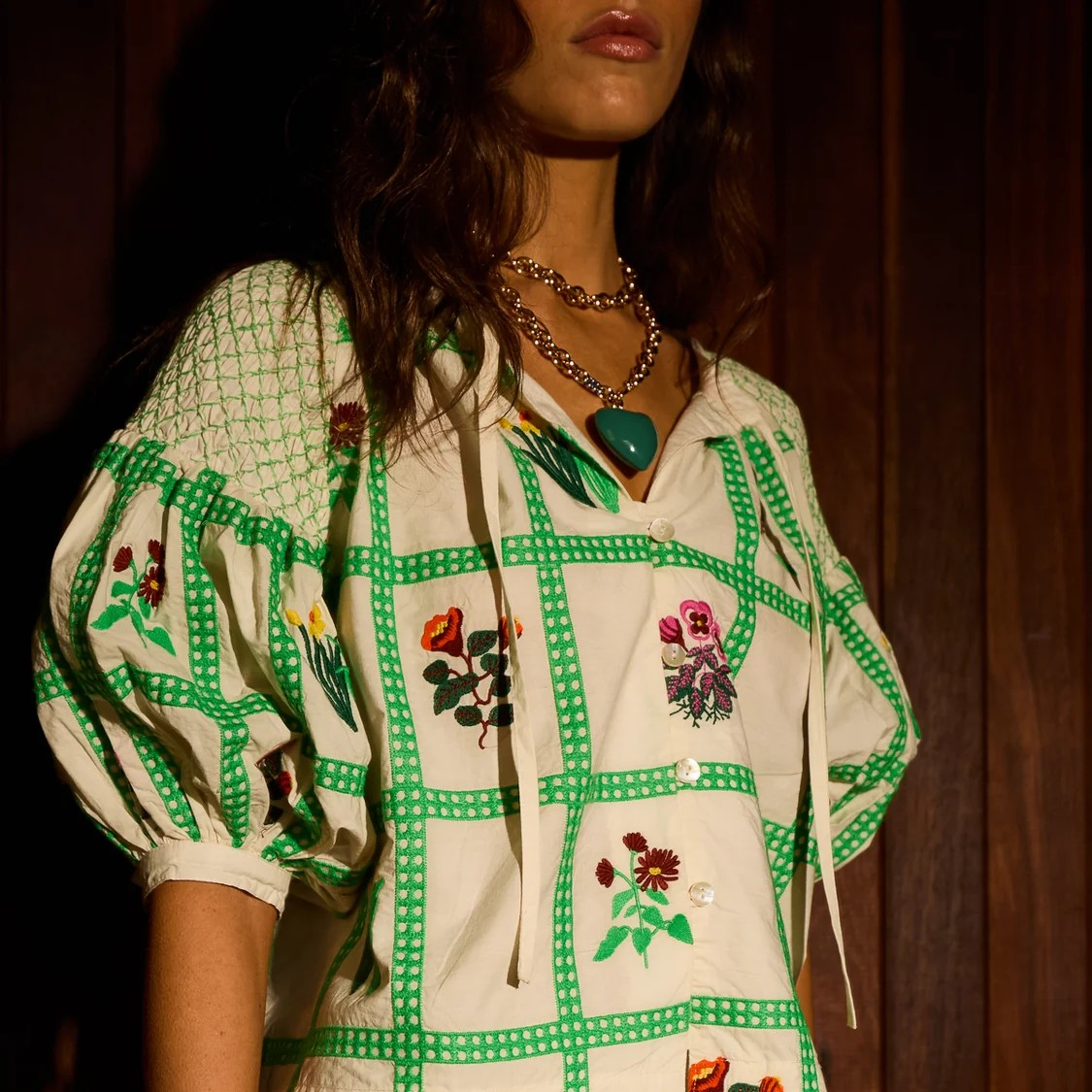 Sage & Clare Florina Blouse - Porcelain
