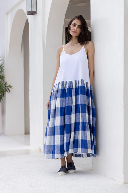 Meg By Design High Tea Slip - Blue Gingham