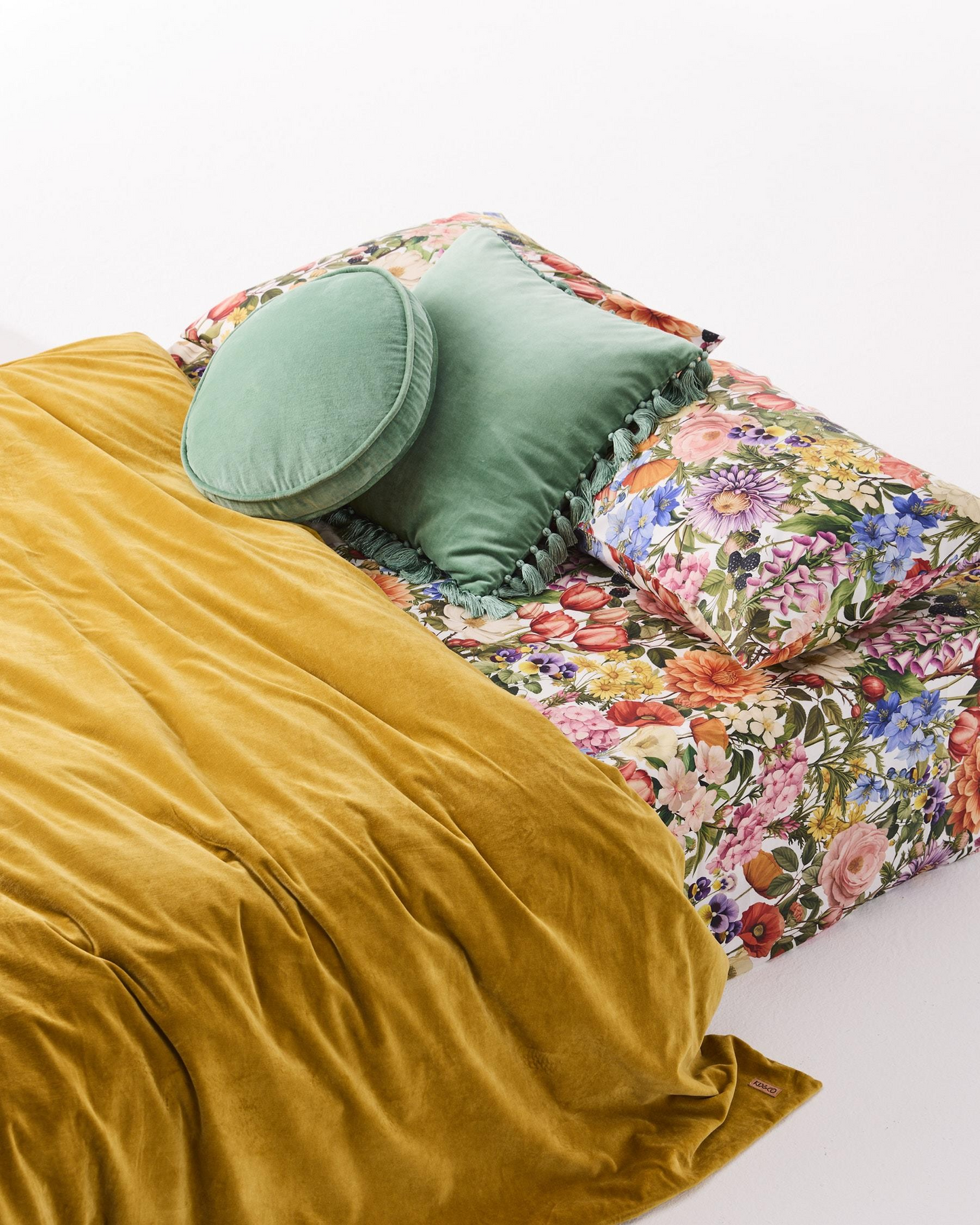 Kip and Co Cottage Garden Silk Pillowcase - 1P Single