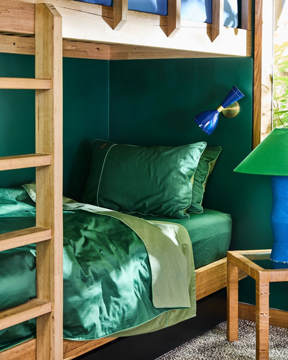 Glow In Green Bamboo Cotton Standard Pillowcase 2P Set