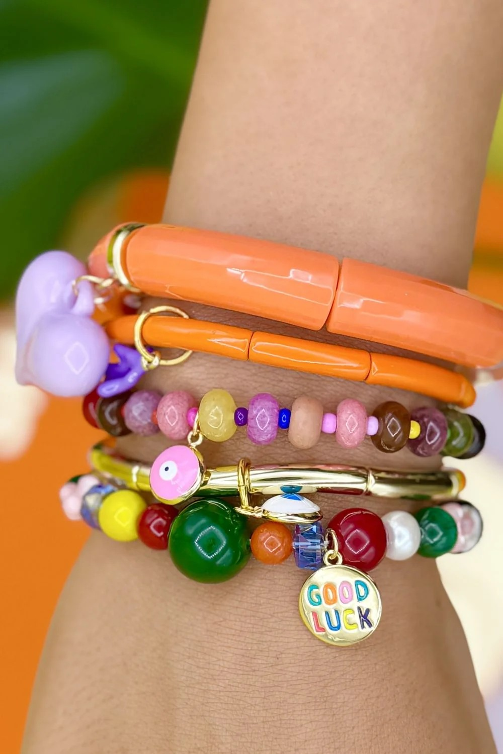 beaded Good Luck charm bracelet | Mosk Melbourne