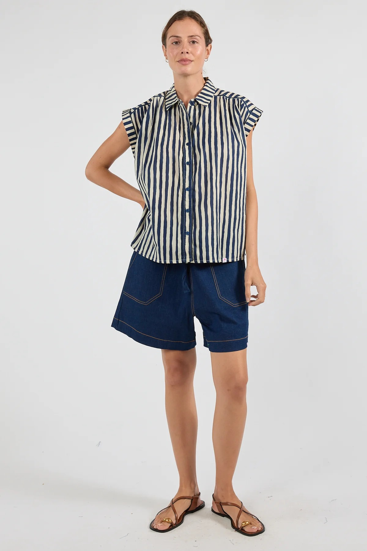 Ibisa Dixie Top - Navy