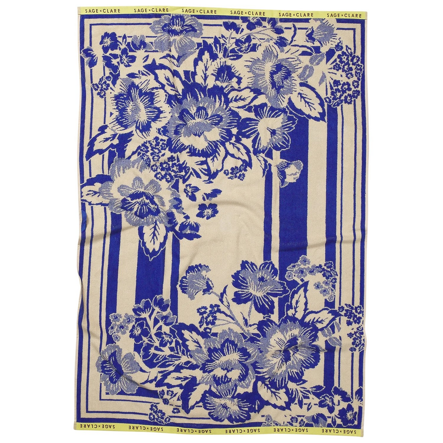 ultramarine blue plush absorbent bath towel | Sage & Clare 
