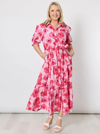 Threadz Pink Poppies Dress