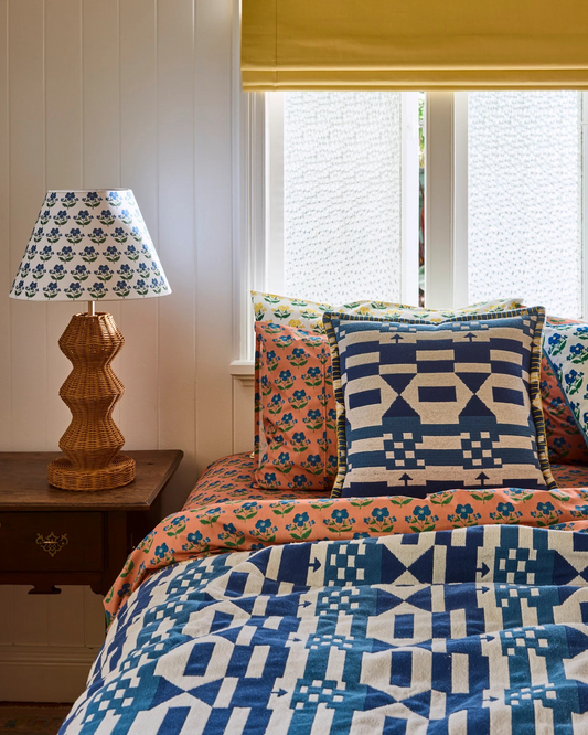 Kip and Co x Anna Spiro Tik Tak Woven Cushion