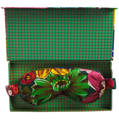 Sage & Clare Ines Silk Eye Mask - Verdant