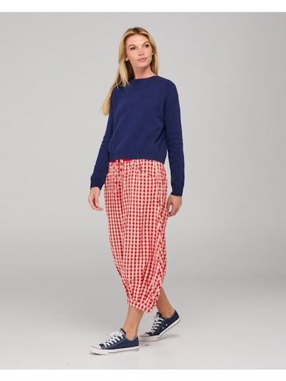 Boom Shankar Guru Pant - Red Seersucker | Sterling Belle