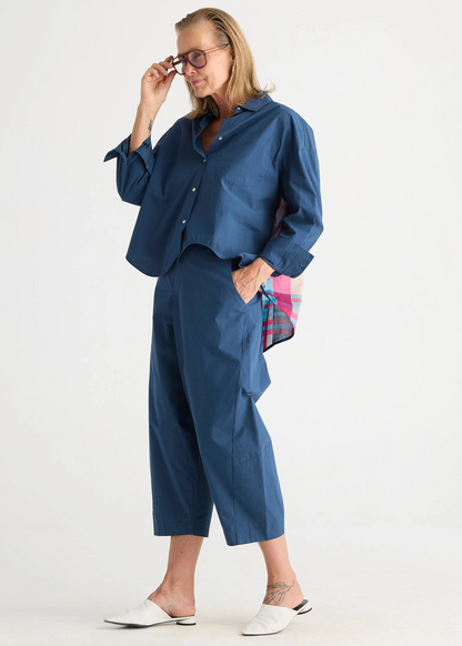 Zaket & Plover Checked Back Shirt - Ocean