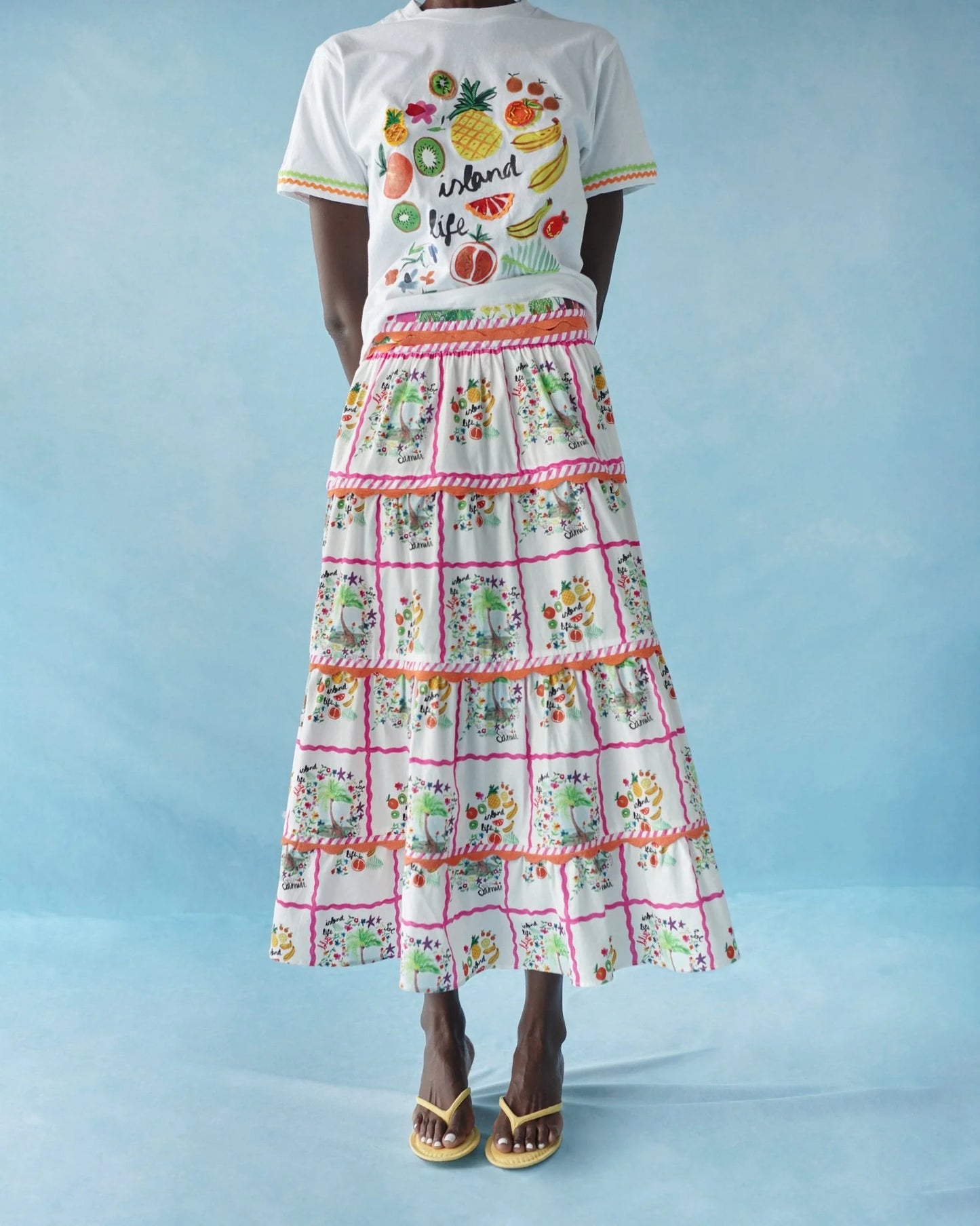 Celia B Kiwano Skirt - Multi Stripe