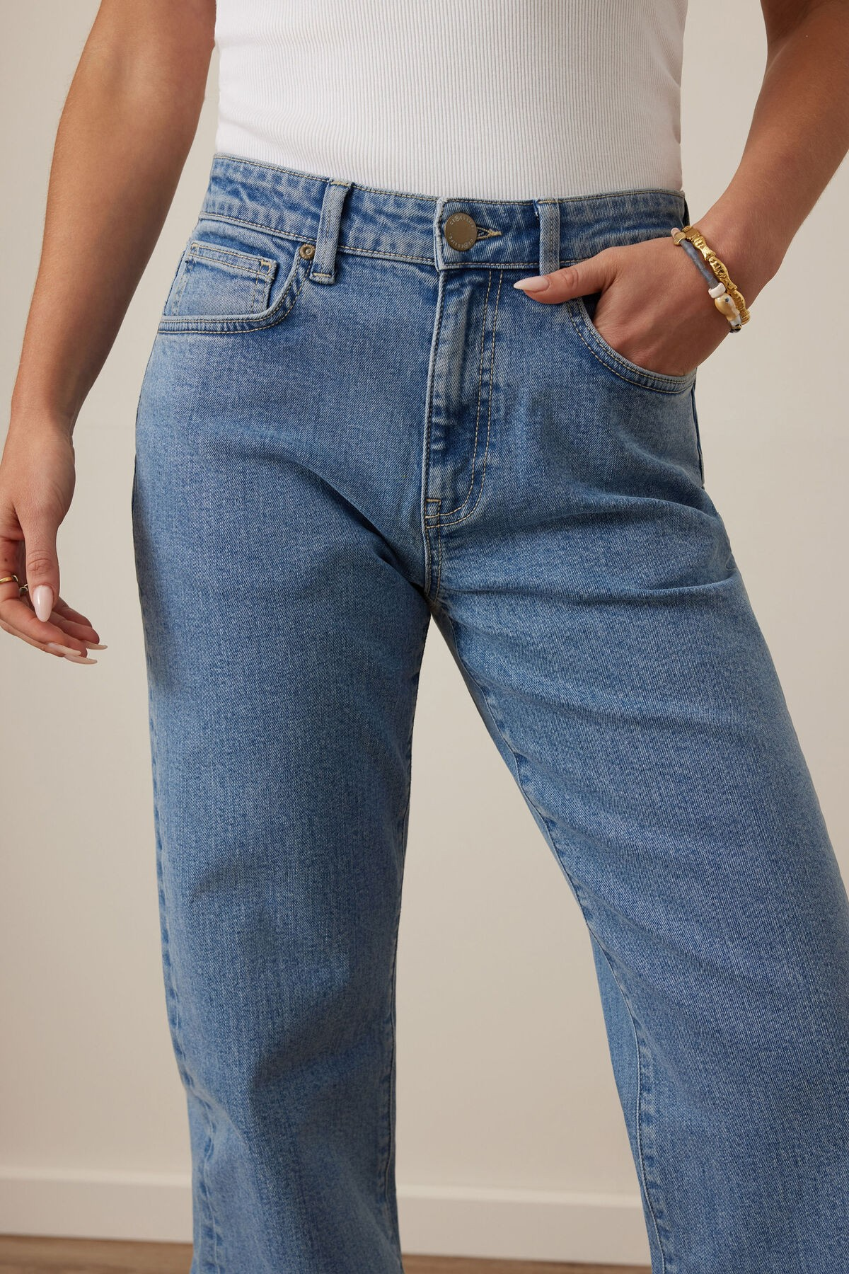 Ceres Life Sydney Straight leg Jean Vintage Blue