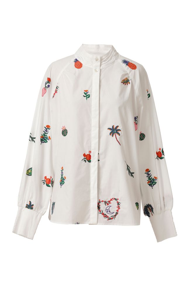 Emily Lovelock Mona Blouse White