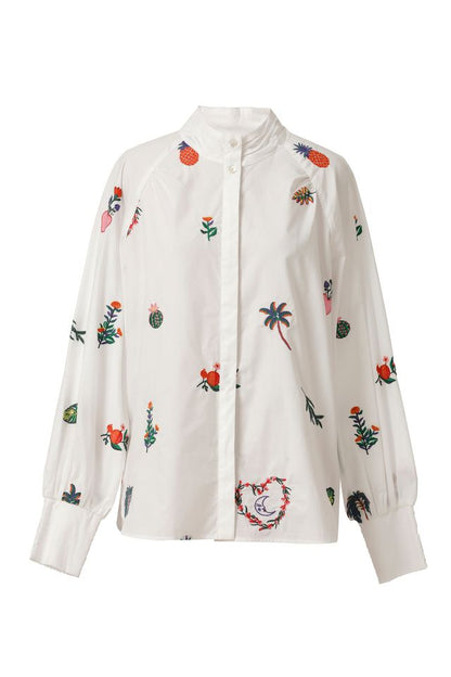Emily Lovelock Mona Blouse White