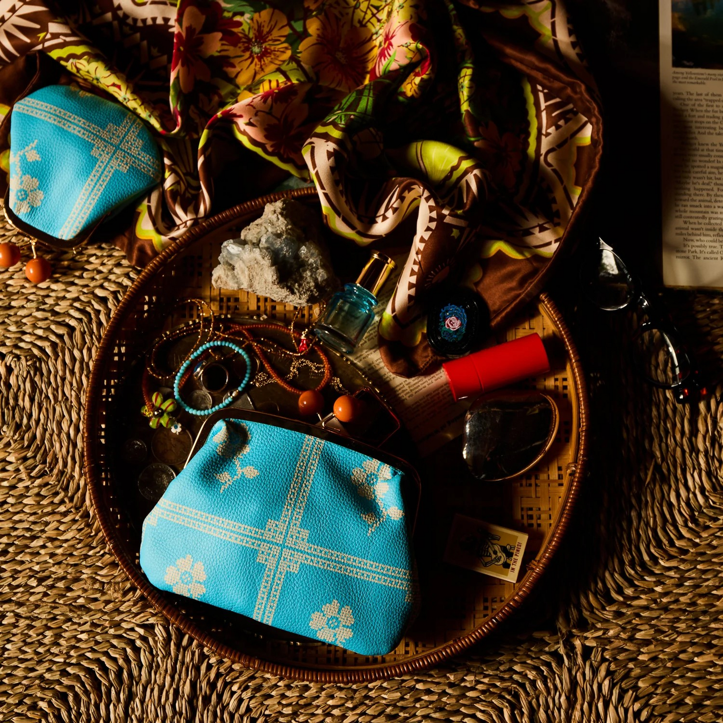 Sage & Clare Bonny Turquoise Purse - 2 Sizes