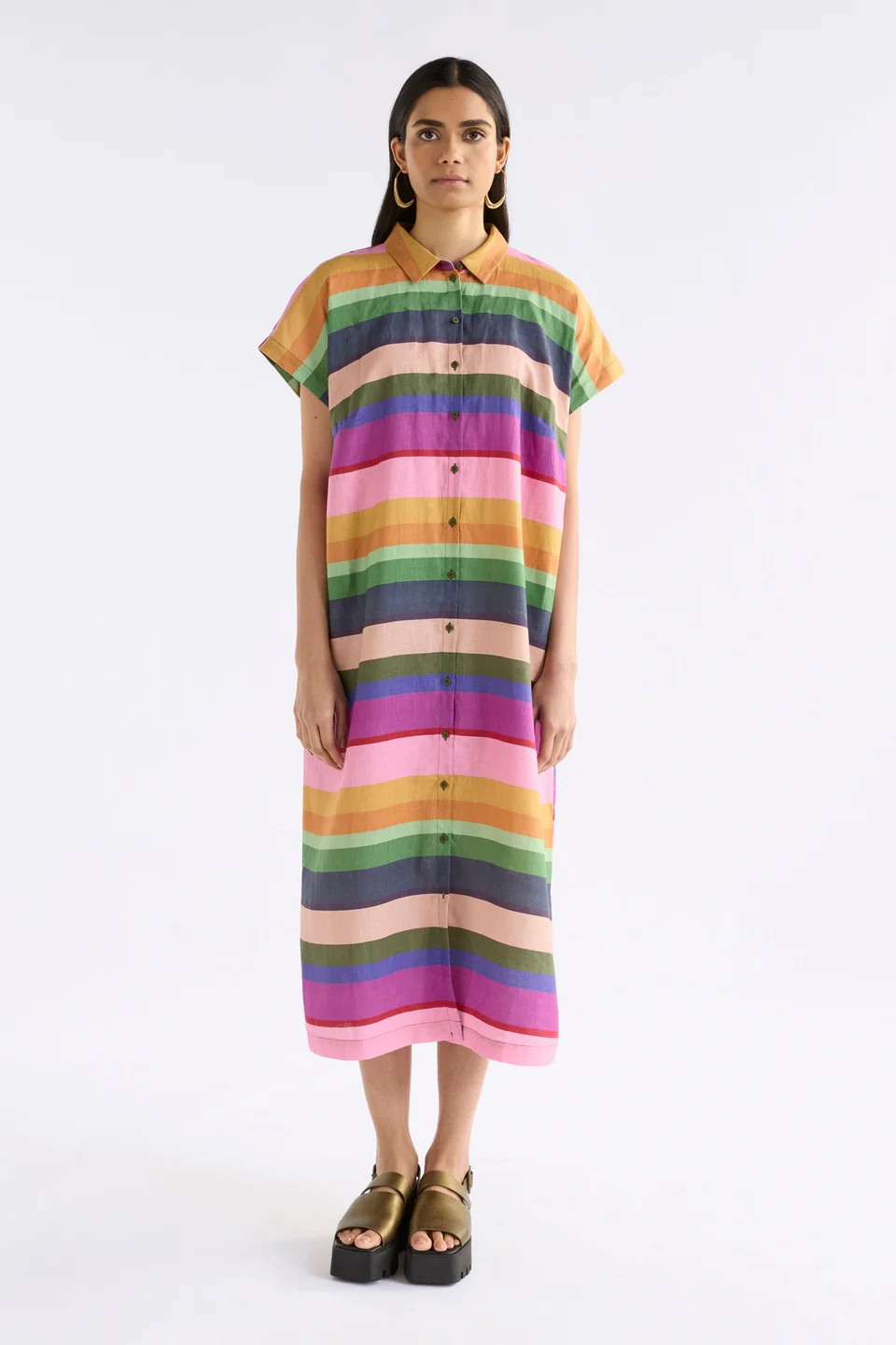 Elk the Label Tilko Linen Shirt Dress