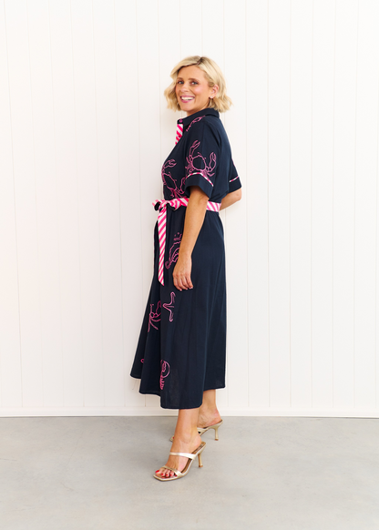 Liv & Milly Poppy Seaside Dress - Navy