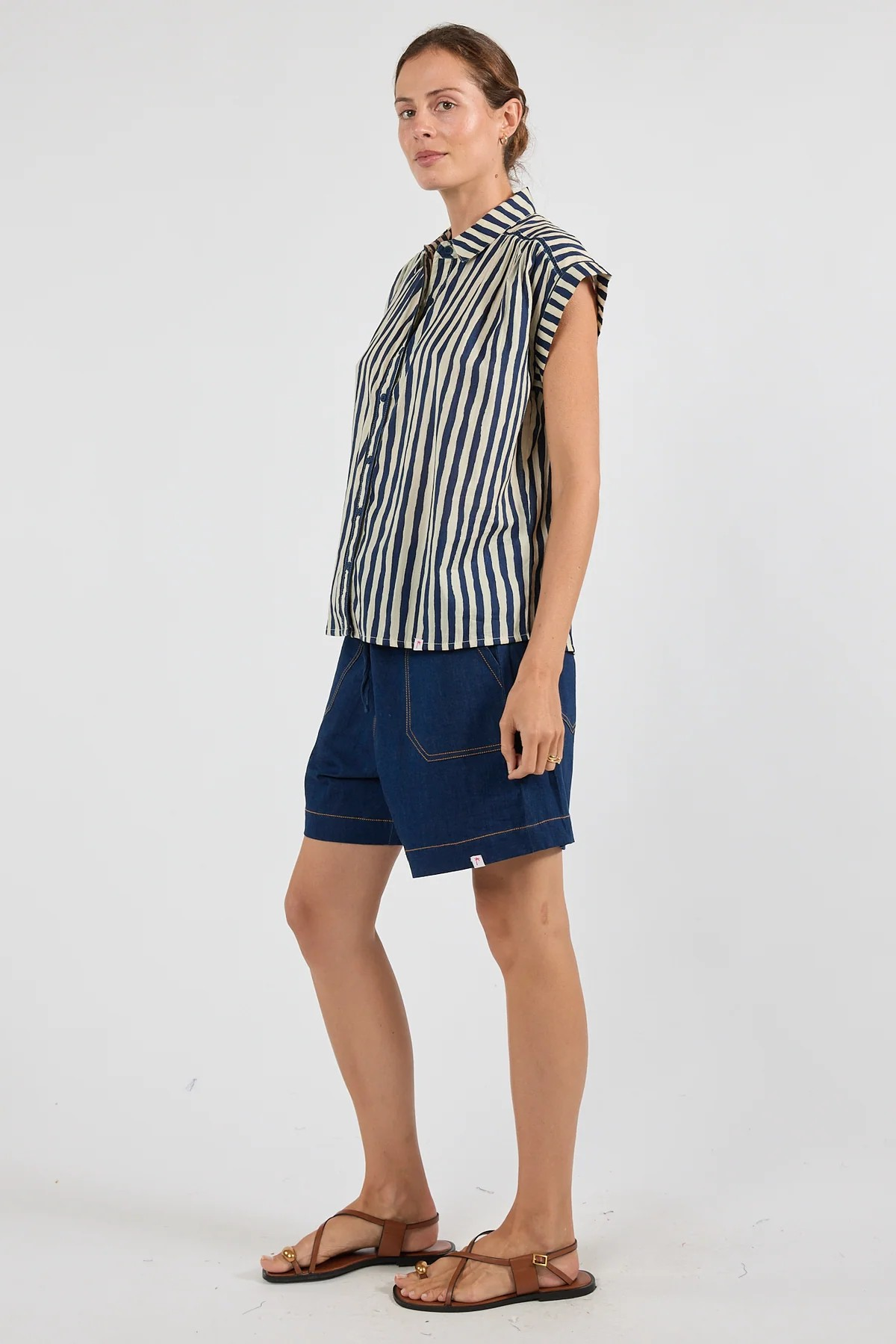 Ibisa Dixie Top - Navy