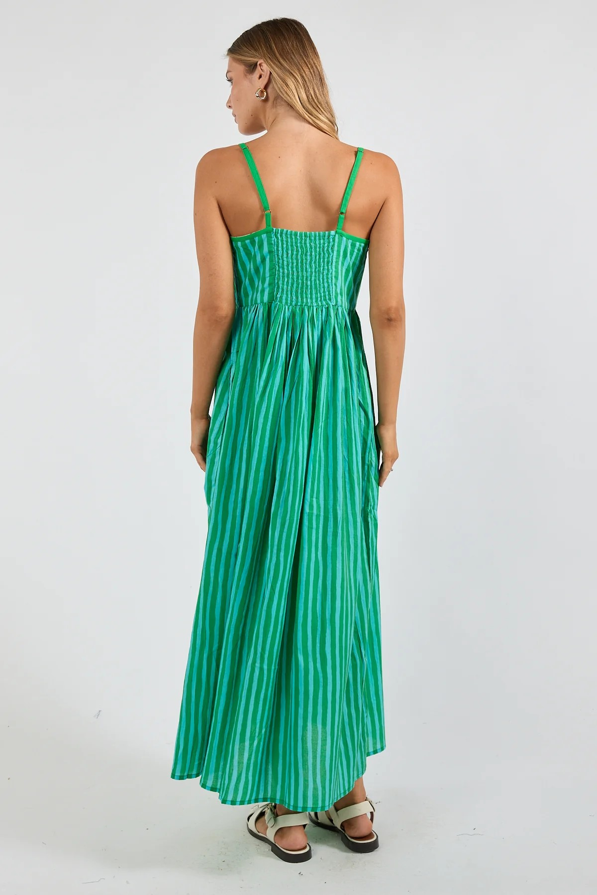 Ibisa Dixie Sundress - Sea