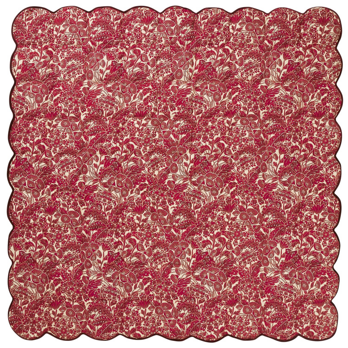 Sage and Clare Lucia Scalloped Coverlet