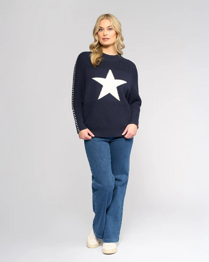 Vassalli Star Sweater - Ink