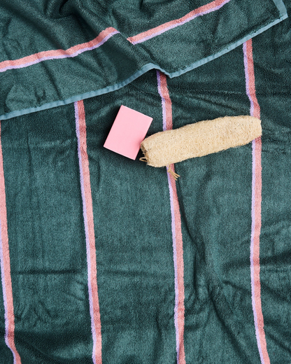 Kip and Co Wakame Crush Stripe Bamboo Terry Bath Towel