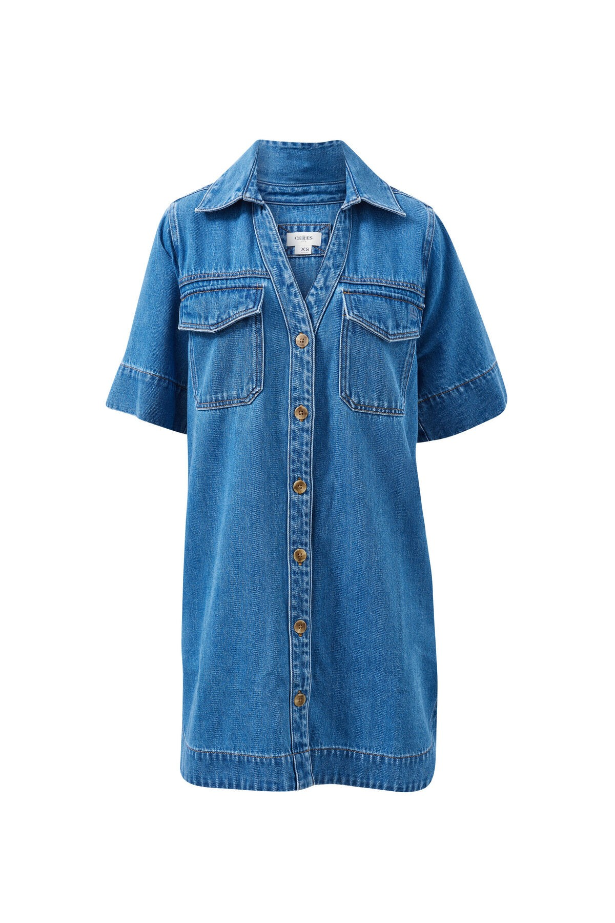Ceres Life Bonnie Relaxed Dress - Fresh Indigo