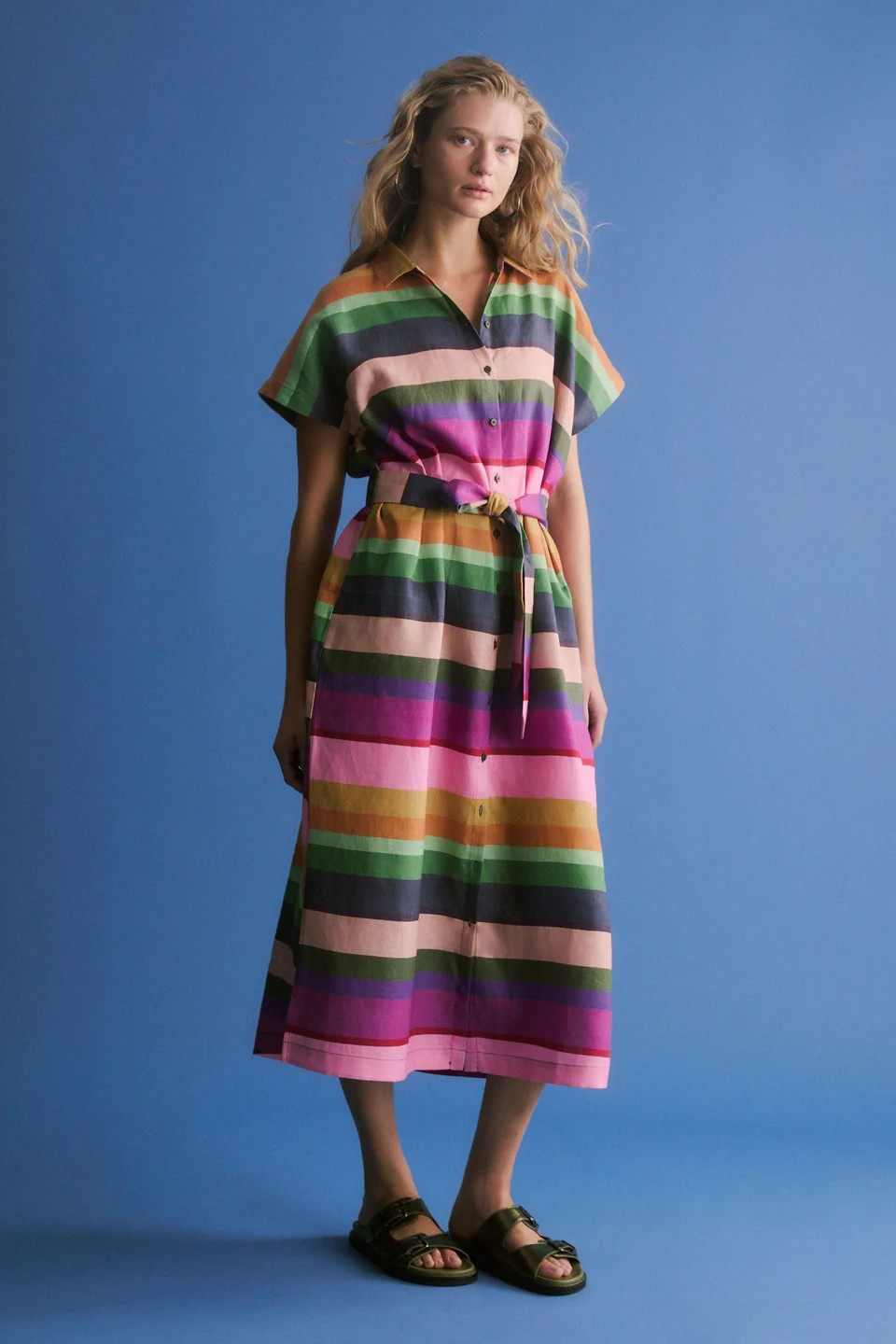 Elk the Label Tilko Linen Shirt Dress