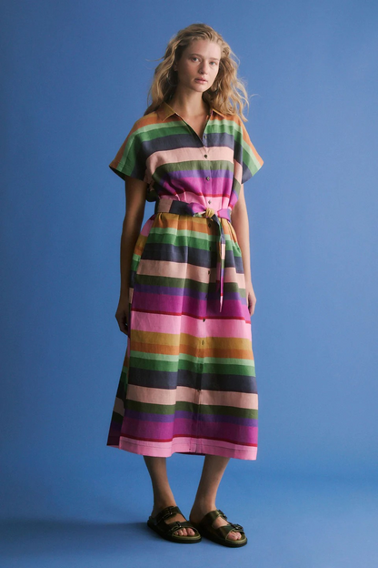 Elk the Label Tilko Linen Shirt Dress