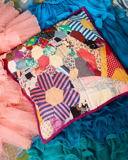 Kip and Co x Romance Was Born Patchy Times Upholstery Cushion