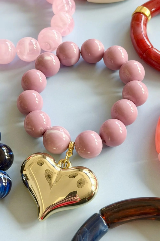 Mosk Melbourne Bubble & Heart Bracelet - Multiple Colours