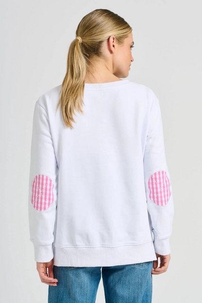 Shirty x EST Classic Zipside XOXO Sweatshirt - White Combo