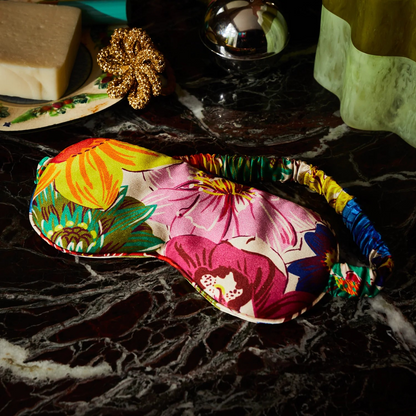 Sage & Clare Ines Silk Eye mask- Porcelain