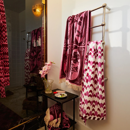 Sage and Clare Arlette Bath Sheet Fushsia